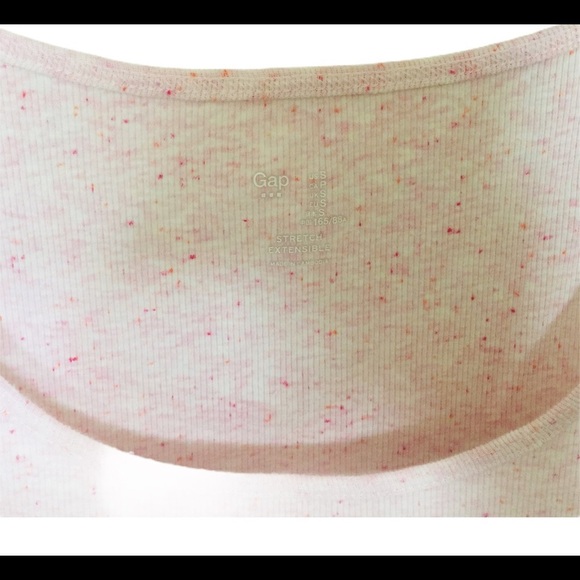 GAP Space Dye Tank/Top With Scoop Neck Blush Pink Size Small - Picture 10 of 11